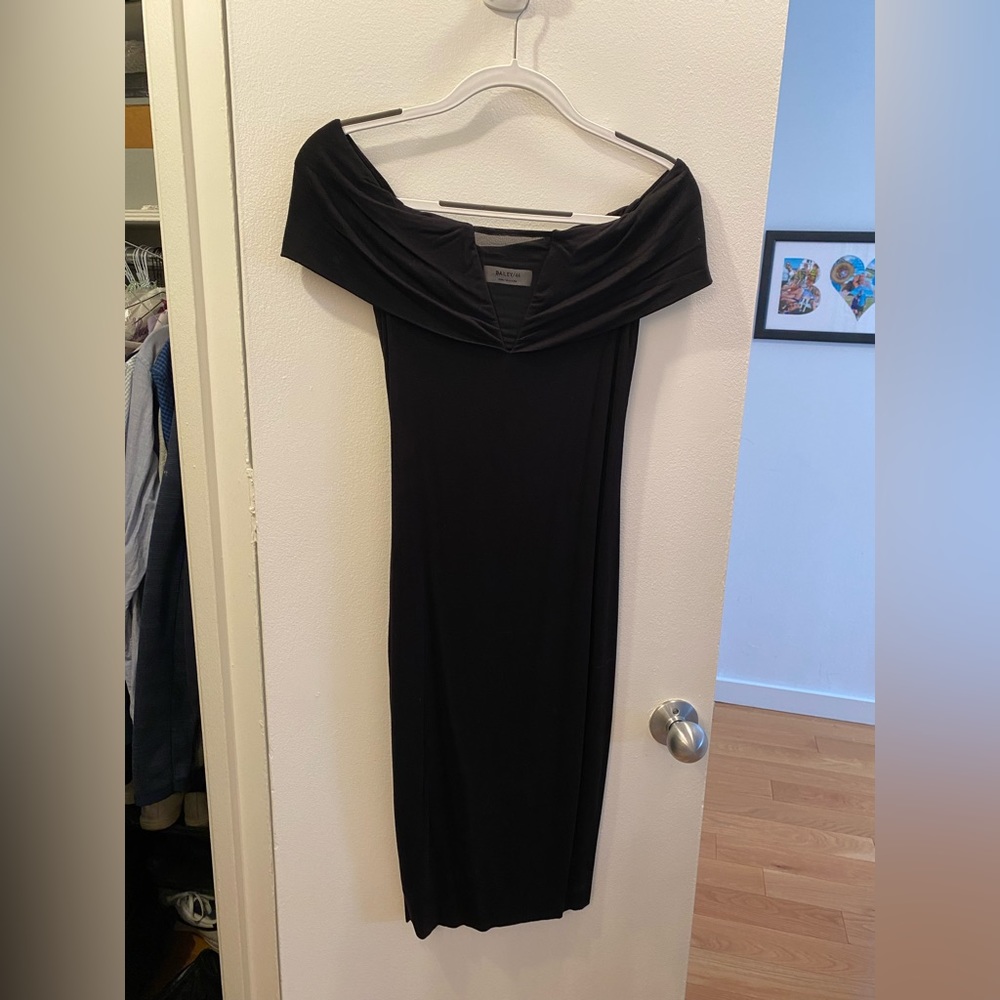 Bailey44 midi off the shoulder dress